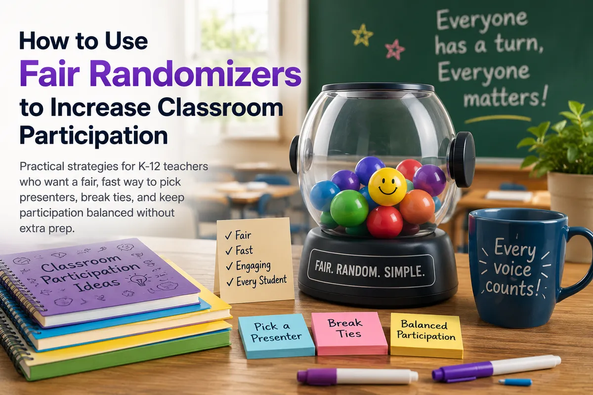 Illustration for How to Use Fair Randomizers to Increase Classroom Participation